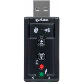 Manhattan Adapter Hi-Speed USB 2.0 auf 3.5mm Klinke Buchse Stereo