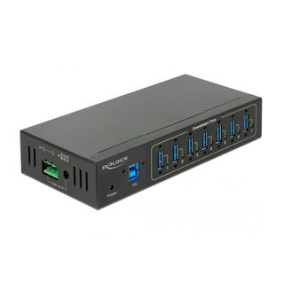 Delock Externer USB 3.0 Typ-A Hub 7 x USB 3.0 Typ-A mit 15 kV ESD