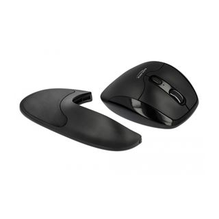Delock Ergonomische optische 5-Tasten Maus mit Handballenauflage
