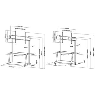 Neomounts by Newstar BOS 60"-105" 1TFT schwa. Max.150KG