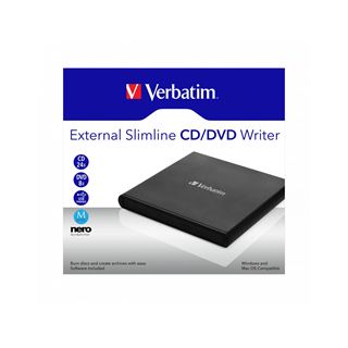Verbatim DVW ext. Slimline USB2.0 CD/DVD Brenner o. Nero retail