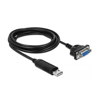 Delock Adapter USB 2.0 Typ-A zu 1 x Seriell RS-232 DB9 Buchse