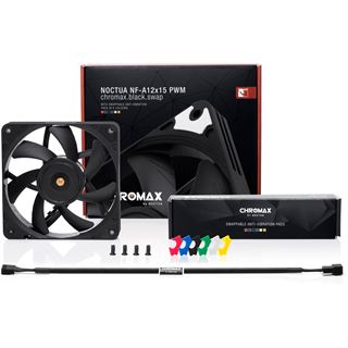Noctua NF-A12x15 PWM chromax.black.swap 120x120x15mm 450-1850 U/min