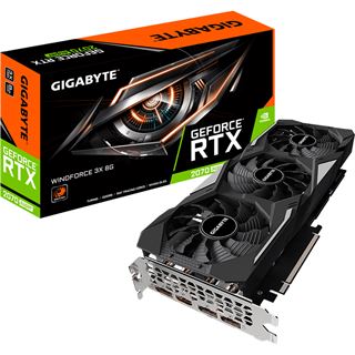 8GB Gigabyte GeForce RTX 2070 SUPER WINDFORCE 3X 8G 256 bit 1 x HDMI
