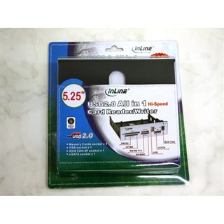 InLine Card Reader All in One Einbau USB 2.0