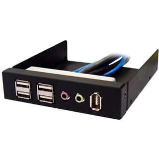 Silverstone 4x USB 2.0/Audio/FireWire schwarz Front Panel f&uuml;r