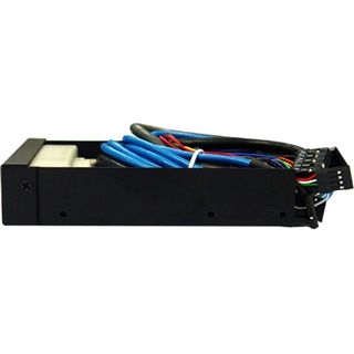 Silverstone 4x USB 2.0/Audio/FireWire schwarz Front Panel f&uuml;r