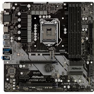 ASRock Z370M Pro4 Intel Z370 So.1151 Dual Channel DDR4 mATX Bulk