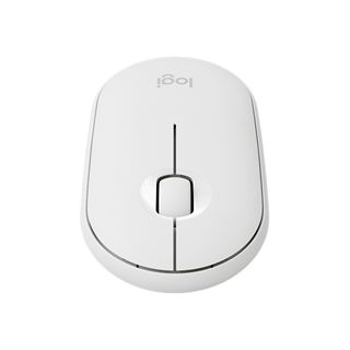 Logitech M350 Pebble Wireless Maus 2.4 GHz & Bluetooth weiß