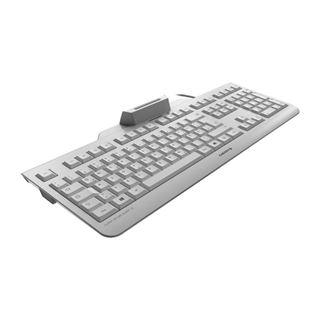CHERRY Secure Board 1.0 USB Deutsch wei&szlig;/grau (kabelgebunden)