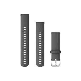 Garmin Ersatzarmband 22mm Silikon Grau/Silber Schnalle
