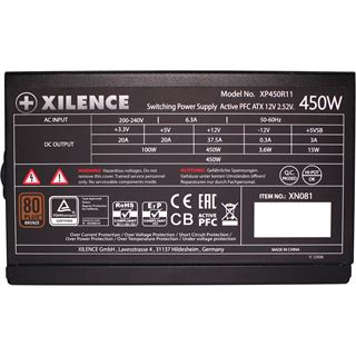 450 Watt Xilence Performance A+ III Non-Modular 80+ Bronze