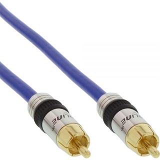 (€8,90*/1m) 1.00m InLine Audio Anschlusskabel Premium-Line Cinch