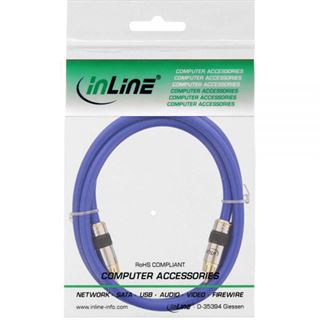 (€8,90*/1m) 1.00m InLine Audio Anschlusskabel Premium-Line Cinch