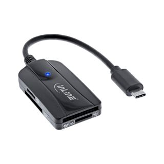 InLine Card Reader USB 3.1 USB-C, für SD/SDHC/SDXC, microSD,