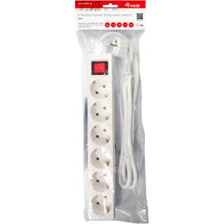 (€6,57*/1m) 1.50m Equip Steckdosenleiste mit Schalter Weiß