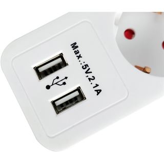 (€13,51*/1m) 1.50m Equip Steckdosenleiste mit Schalter