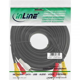 (€3,27*/1m) 1.50m InLine Audio/Video Anschlusskabel 3xCinch