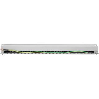Intellinet 24-Port Cat6a Patchpanel FTP 1HE, grau