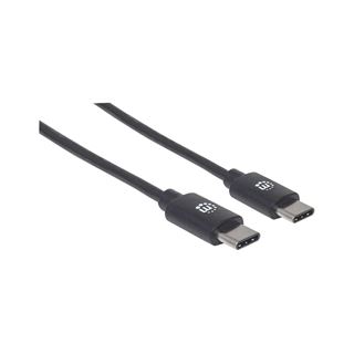 Manhattan USB C Anschlusskabel USB2.0 C-Stecker/C-Stecker 1m