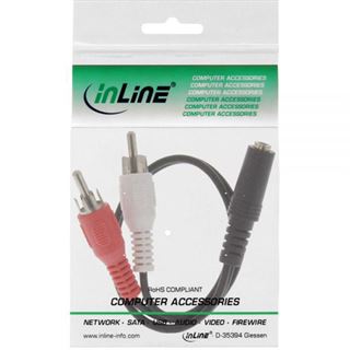 (€19,50*/1m) 0.20m InLine Audio Anschlusskabel 3.5mm Klinke