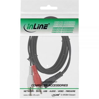 (&euro;1,95*/1m) 2.00m InLine Audio Verbindungskabel 2xCinch Stecker