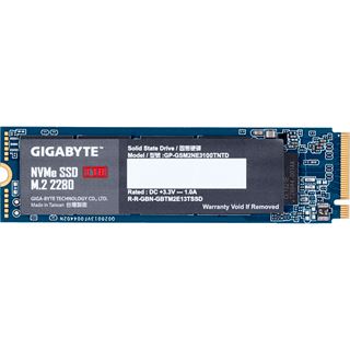 1TB Gigabyte NVMe SSD M.2 PCIe 3.0 x4 3D-NAND TLC (GP-GSM2NE3100TNTD) 1TB Gigabyte NVMe SSD M.2 PCIe 3.0 x4 3D-NAND TLC (GP-GSM2NE3100TNTD)