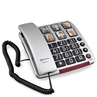 Amplicomms BIGTel 40 plus, Großtastentelefon, silber