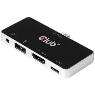 Club3D USB-4-in1-HUB USB 3.1 Typ C > HDMI/USB/USB-C/Audio