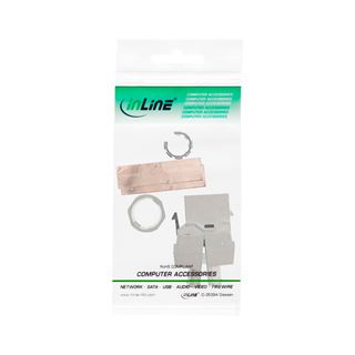 InLine Keystone RJ45 Buchse / LSA Einsatz, SNAP-In, Cat.6a, schmale