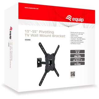Equip Wandhalterung TV 13"-55", schwenkbar, 650406, schwarz