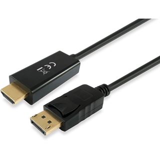 2.00m Equip Displayport Adapter HDMI-Stecker auf Displayport Stecker