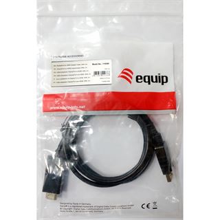 (€5,45*/1m) 2.00m Equip Displayport Adapter HDMI-Stecker auf