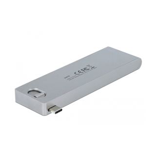 Delock 3 Port Hub und 2 Slot Card Reader f&uuml;r MacBook mit PD 3.0