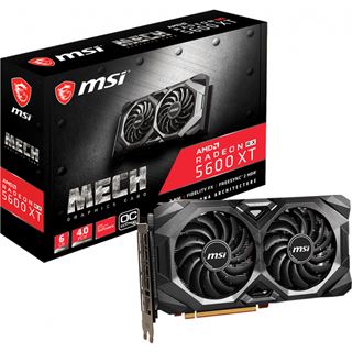 6GB MSI Radeon RX 5600 XT Mech OC Aktiv PCIe 4.0 x16 (Retail)