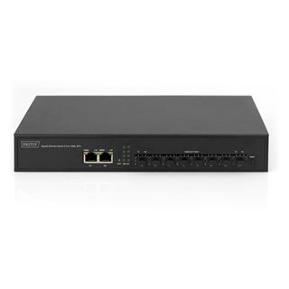 Digitus Gigabit Glasfaser Switch, 8-Port SFP, 2-Port RJ45 Up