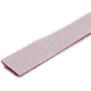 Startech 7,6m Klettkabelbinder - Rolle - Wiederverwendbar, rot