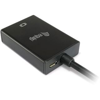 Equip VGA auf HDMI Adapter, mit Audio, 15cm, schwarz