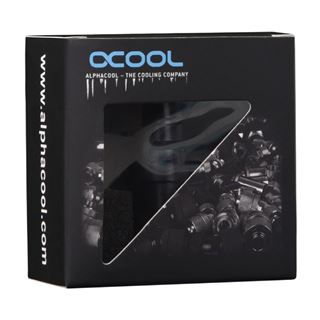 Alphacool Eiszapfen Schnellverschluss Kupplung Schott G1/4 IG, schwarz