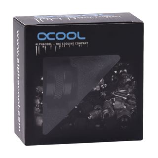 Alphacool Eiszapfen PRO 13mm HardTube Fitting G1/4, schwarz