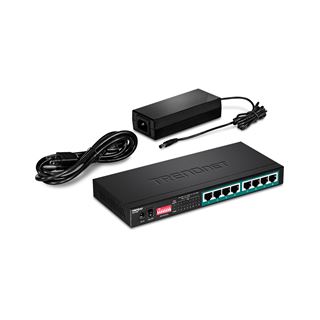 Trendnet Switch 8-port Gbit PoE+ long range 200m 65W Metal