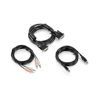 Trendnet Kabelset DVI-I, USB und Audio KVM TK-232DV 3m