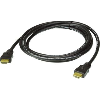 ATEN Technology 1M HDMI 2.0 Cable M/M 30AWG Gold, schwarz