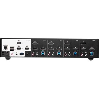 ATEN Technology CS1964 KVMP-Switch 4-fach, DisplayPort für 3