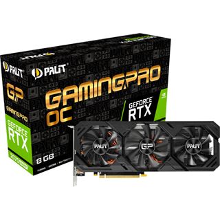 8GB Palit GeForce RTX 2070 SUPER Gaming Pro OC Aktiv PCIe 3.0 x16