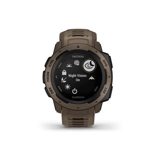 Garmin Instinct Tactical Outdoor-Smartwatch, hellbraun