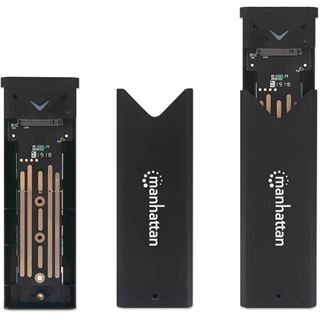 Manhattan M.2 NVMe SSD-Festplattengeh&auml;use USB 3.2 Gen2 USB-C