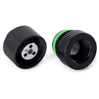 Bitspower Touchaqua Wasserauslass G1/4 Zoll AG - 2er-Pack, schwarz