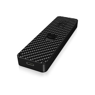 ICY BOX Externes M.2 NVMe Carbon Gehäuse, USB-Type C Stecker