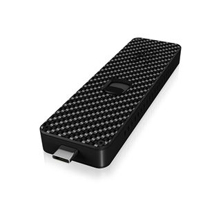 ICY BOX Externes M.2 NVMe Carbon Gehäuse, USB-Type C Stecker